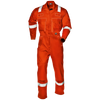 LIGHT CARBOFLAME COVERALL - Hi-Vis Reflective Bands - Flame-Resistant - Cotton-Carbon Fibre Blend