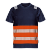 CONTRAST T-SHIRT - Class 1 - Hi-Vis Yellow - Reflective Bands