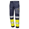 CONTRAST TROUSERS - Class 1 - Hi-Vis Yellow - Reflective Bands