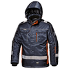 GRIZZLY JACKET Workjacket - Hi-Vis Reflective Bands - Water-Resistant Teflon Treatment - Padded Hood