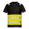 CONTRAST T-SHIRT - Class 1 - Hi-Vis Yellow - Reflective Bands