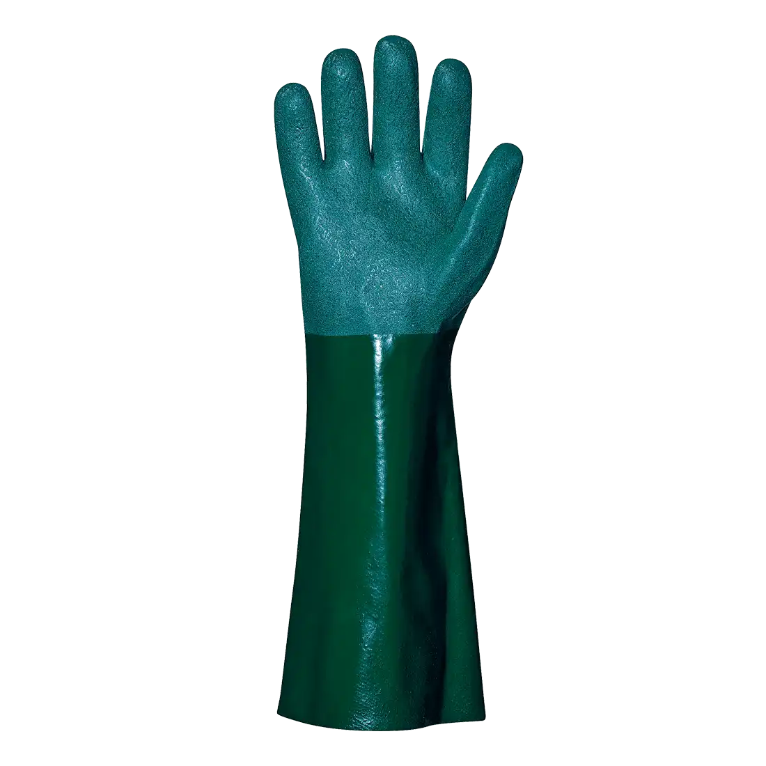 OKINAWA GLOVES CM45 - Double-PVC Coating - Cotton-Flock Lined - Roughened Finish - Pack of 12 Pieces