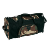 OVERLAND BAG - Waterproof Zipper - Bicolour Black/Camouflage - Adjustable Shoulder Strap